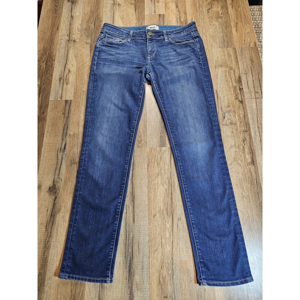 Paige Jimmy Jimmy Skinny Women's‎ Denim Jeans Size 28 Stretch Dark Blue Wash